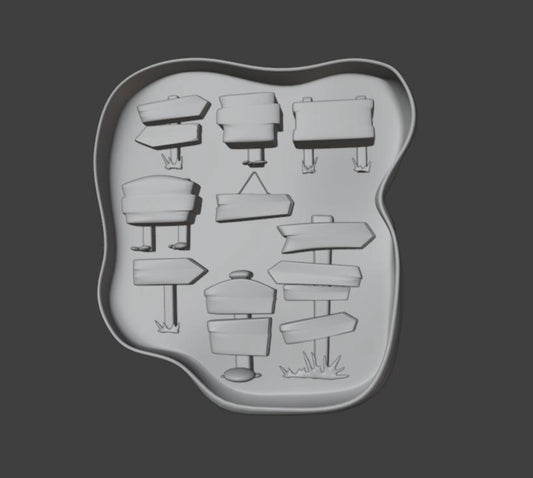 Name Boards mould Directional Sign Silicone Mould