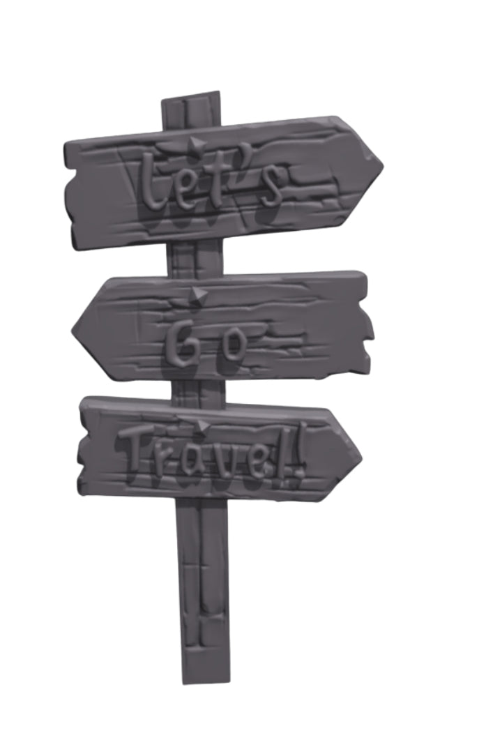 Travel and Camping Sign Silicone Mold for Fondant and Chocolate – Create Adventure and Nature-Themed Cake Decorations