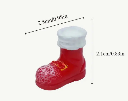 Santa Boots Silicone Mold for Chocolate and Fondant – Create Festive Cake and Cupcake Decorations**