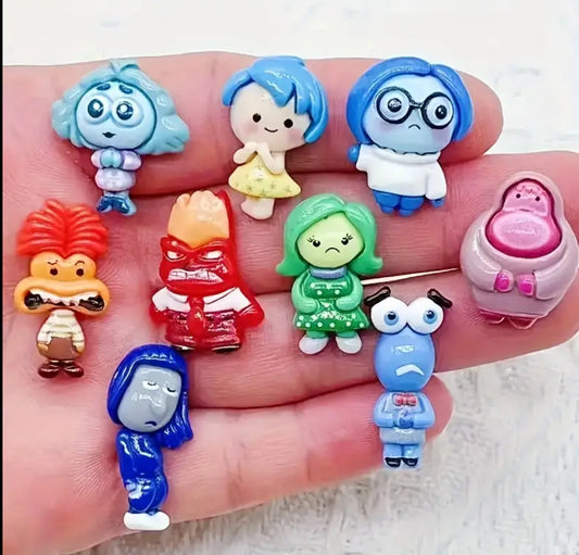 Inside Out Character Silicone Molds for Fondant and Chocolate – Create Fun, Detailed Decorations for Cakes and Cupcakes