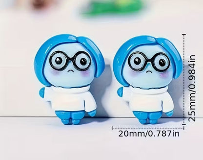 Inside Out Character Silicone Molds for Fondant and Chocolate – Create Fun, Detailed Decorations for Cakes and Cupcakes