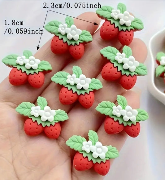 Strawberries 🍓 with flowers