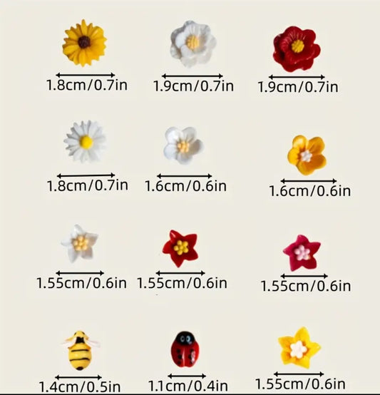 Micro mini flowers 💐 and insects 🐞