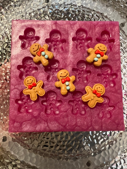 Christmas Chocolate Gingerbread Mold  Gingerbread Man Fondant Molds for Cake  Holiday Gingerbread Molds Silicone