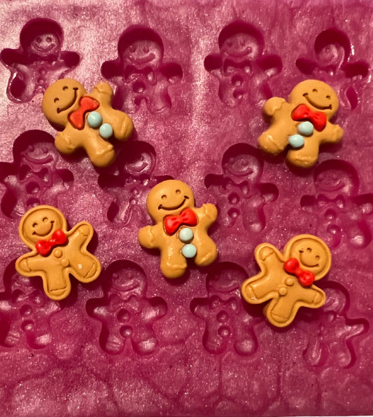 Christmas Chocolate Gingerbread Mold  Gingerbread Man Fondant Molds for Cake  Holiday Gingerbread Molds Silicone