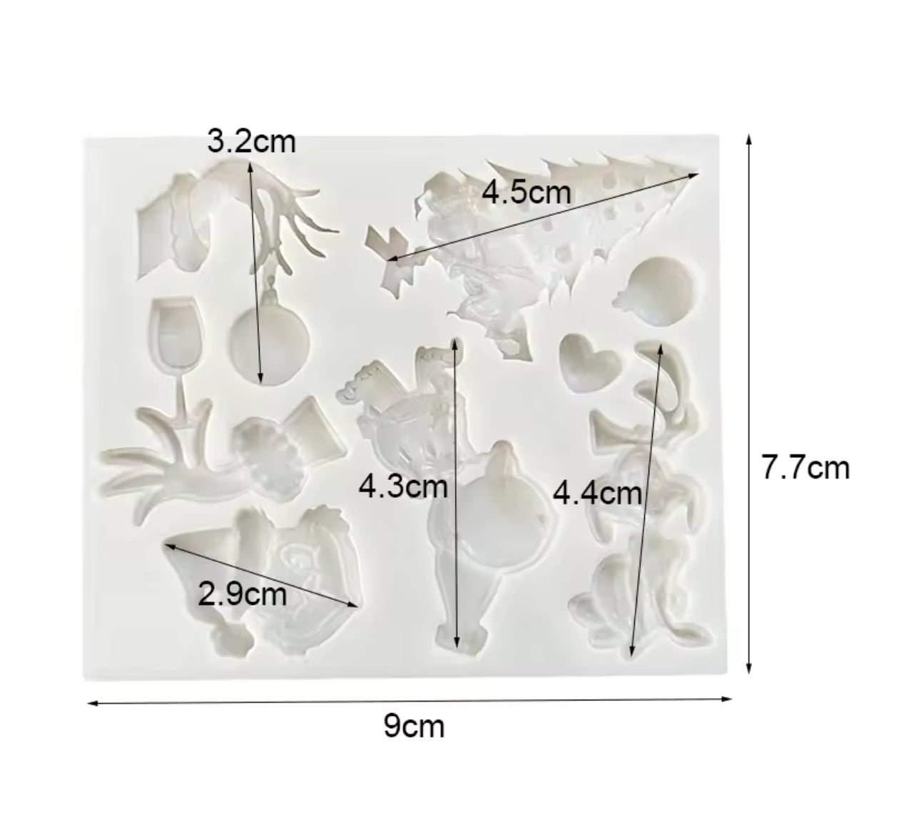 Christmas set moulds