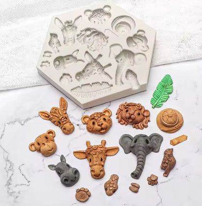 Zoo Animals forest animals moulds