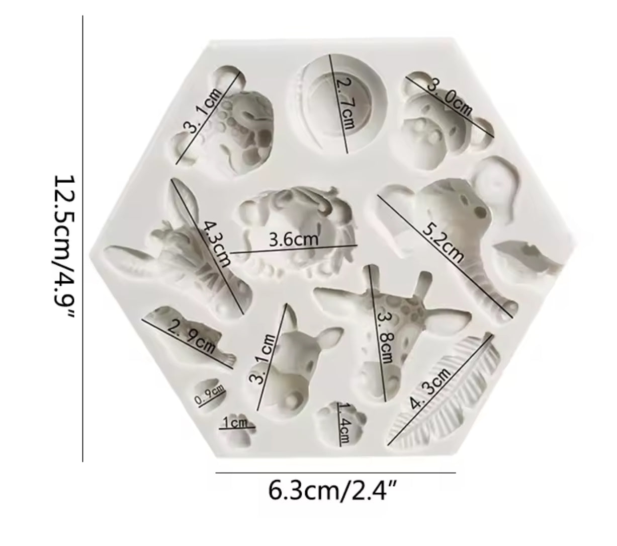 Zoo Animals forest animals moulds