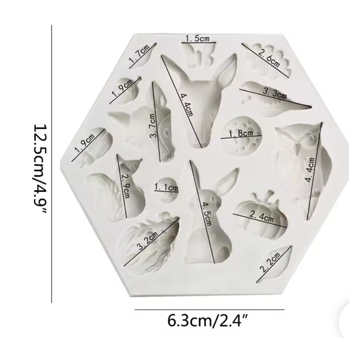 Zoo Animals forest animals moulds